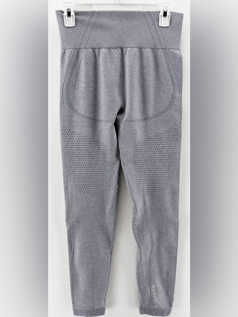 ECHT Seamless High-Waist Arise 7/8 Leggings in Heather Gray Size Small
